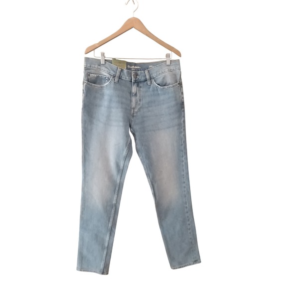 Goodfellow & Co Mens Skinny Jeans W34 L34 Light Wash Slim Fit Hip & Thigh Denim - Picture 1 of 5
